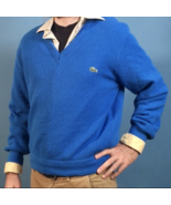 Blue IZOD Sweater with V Neck, Size: M, LOCOSTE - £70.60 GBP