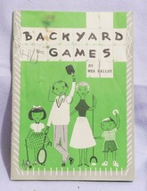 Vintage Backyard Giochi Opuscolo Da Wes Bailey 1954 Jds - £25.53 GBP