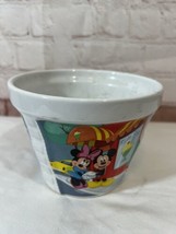 Disney Mickey Minnie Mouse Date Night/Love Ceramic Planter Flower Pot  6” 3 Side - £14.15 GBP