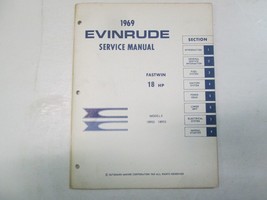 1969 Evinrude Fastwin 18 HP Service Atelier Réparation Manuel Usine OEM 69 - £52.28 GBP