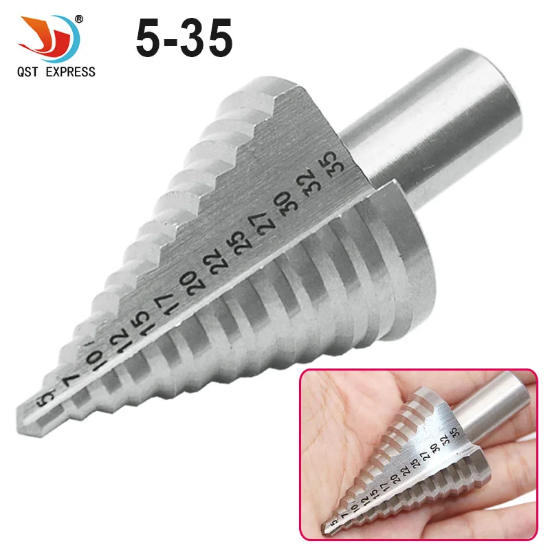 Cs 5 35mm step drill bit metal high speed steel wood drilling conduit installation thumb155 crop