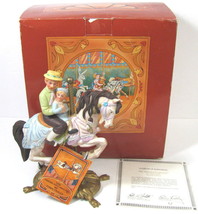 VTG American Carousel Tobin Fraley PTC Jumper with Father &amp; Son Horse Figurine - £27.68 GBP