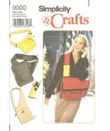 Simplicity 9000 Bags and Cell Phone Holder Accessories Craft Pattern UNC... - $8.47
