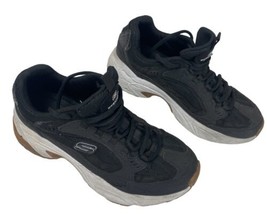 Sketchers size 7.5 women’s black sneaker running jogging shoe - £11.96 GBP