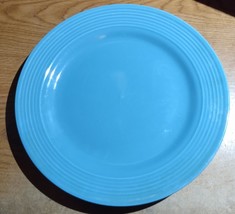Royal Norfolk Ribbed Rim Stoneware 10.5&quot; Blue Dinner Plate - £5.94 GBP