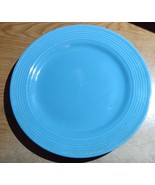 ROYAL NORFOLK Ribbed Rim Stoneware 10.5&quot; Blue Dinner Plate - $7.50