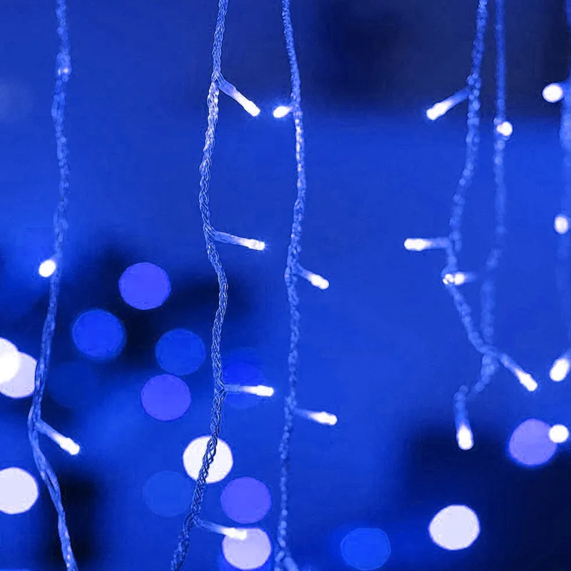 Christmas Lights Outdoor Decoration Led Curtain Icicle String Lights 5 meter Dro - £80.09 GBP