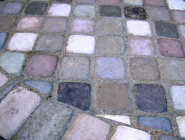 Concrete Molds (12) 8"x8"x1.5" Make 100s of Cobblestones For Patio, Walks Walls image 3