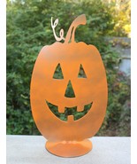 Jack O&#39; Lantern Pumpkin Cutout Porch Décor Halloween Autumn Fall Amish U... - £11.77 GBP