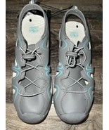 Athletic Works ~  Womens Gray Sandal Bungee Laces Open Sides Fisherman ~ 8 - $33.83 CAD
