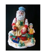 Vintage 1995 Santa&#39;s Magical Toy Shop Train Time Figurine Collectible Wo... - £39.90 GBP