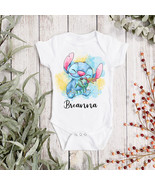 DISNEY STITCH Personalised Baby Vest - Disney BabyGrow - Stitch Sleepsui... - $10.98