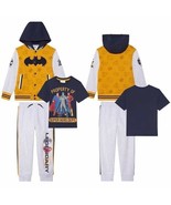 DC Justice League ~ BATMAN SUPERMAN FLASH ~ 3-Pc Set Jacket Tee Jogger ~... - $51.15 CAD