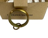 Restoration Hardware pack (7 each) Estate loop rings for 1 1/4”  rod Brass - £38.36 GBP