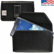 Galaxy Note Edge Holster Black Belt Clip Case Pouch Leather Turtleback - $25.99
