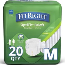 FitRight OptiFit Ultra Adult Briefs, Incontinence Diapers w/ Tabs Medium... - $467.75 MXN