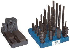 Te-Co 20206 Steel Super Clamp Kit, 5/8&quot; Table T-Slot X 1/2-13&quot; Stud, 51 ... - $331.97