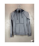 Athleta Heavenly Hail Hoodie 3 Navy Blue White Striped Raglan Sleeve Siz... - $32.95