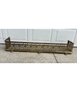 Antique English Metal Fireplace Fender Or Fireplace Bumper Claw Foot 54” - €429,86 EUR