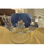 Fostoria Double Baroque Candlestick Shirley Etch #331 Clear Elegant Glas... - €12,73 EUR