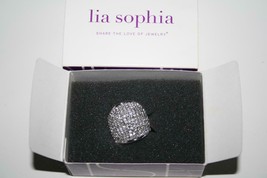 Lia Sophia Jersey Jen Crystal Statement Ring Size 7   J411 - £38.36 GBP