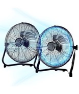 Vie Air 20 Inch Twin Pack Industrial Tilting High Velocity 3 Speed Metal... - $190.12 CAD