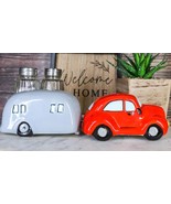 Kissing Red Vintage Car And Grey Camper Trailer Magnetic Salt And Pepper... - $16.99