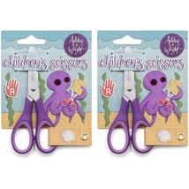 - Children&#39;S - Kids Scissors Soft Grip - 5&quot;/12Cm (Pack Of 2, Purple) - £10.22 GBP