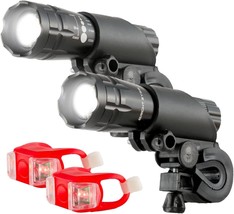 Bike Light Set (Headlight, Taillight), 2 Pack, Bright Eyes Aircraft Alum... - $37.96