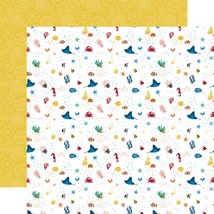 Sea Life Double-Sided Cardstock 12&quot;X12&quot;-Deep Blue  - £20.34 GBP