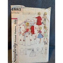 Simplicity Tammy Jan Terry 12&quot; doll Clothes Pattern 4883 - £15.50 GBP