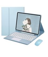 for iPad Air 11-inch (M2) 2024 (Blue Keyborad +Mouse + Flip case) Blueto... - $177.00
