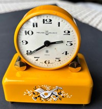 Vintage Reuge Swiss Mechanical Alarm Clock Music Box &quot;Beautiful Morning&quot; - £91.38 GBP