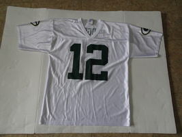 Green Bay Packers White Jersey #12 Aaron Rodgers - Large - NFL Team Apparel - $20.00