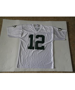 Green Bay Packers White Jersey #12 Aaron Rodgers - Large - NFL Team Apparel - £15.73 GBP