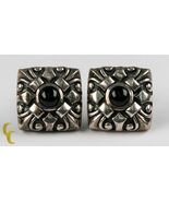 Scott Kay .925 Silver/Onyx Square Ornate Designer Cufflinks - €453,36 EUR
