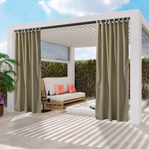 54"X108" Outdoor Privacy Curtain Panel Tab Top Uv30+ Patio Lanai Pergola 1 Piece - £36.17 GBP