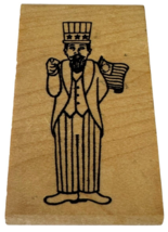Touche Rubber Stamp Uncle Sam We Want You Pose Patriotic American Flag History - £6.50 GBP