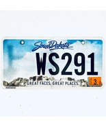 2018 United States South Dakota Great Faces Passenger License Plate WS291 - $267.21 MXN