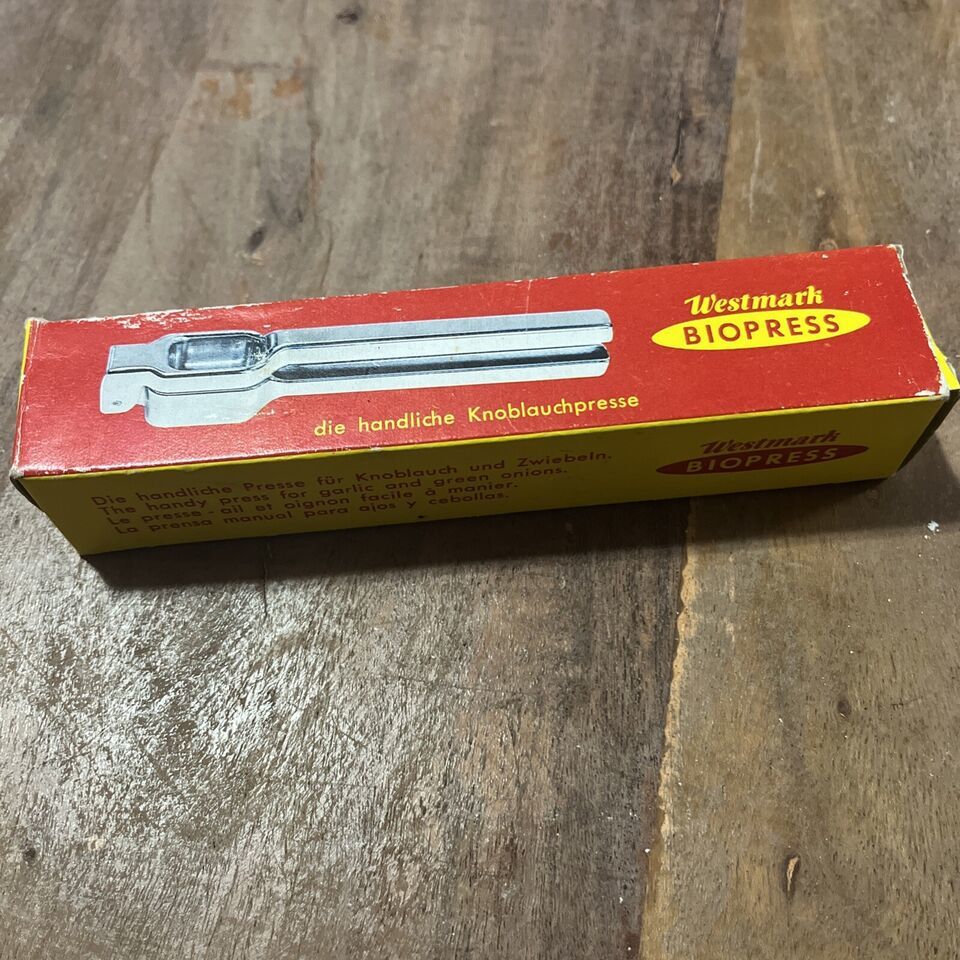 Vintage Westmark Biopress Garlic Press Crusher Made In West Germany With... - $20.33