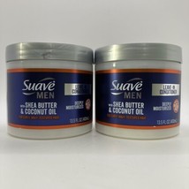 2 Pack Suave Men Leave-In Conditioner for Curly Wavy Textured Hair 13.5 fl oz ea - £18.19 GBP