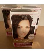 3X Loreal  Paris Excellence Creme Hair Color #3 Natural Black NO CONDITI... - $46.23 CAD