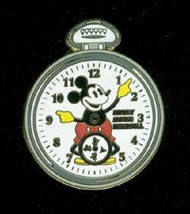 Disney Mickey Mouse on Ingersoll Pocket Watch Pin - £11.03 GBP