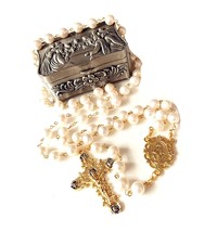 HANDMADE (AAA 10MM) Real Pearl BEADS CATHOLIC - $292.66