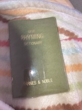 Vintage 1963 Barnes And Noble New Rhyming Dictionary - £4.63 GBP