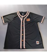 Cincinnati Bengals Baseball Jersey Mens Medium Button Up Shirt #68 Footb... - $381.92 MXN