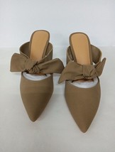 PiePieBuy Womens Pointed Toe Bow Stlletto Heel Brown Size 10 BCap - £13.60 GBP