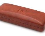 NEW Dicaprio Clam Shell Hard Eyeglasses Glasses Case Brown w/ Microfiber... - $10.77