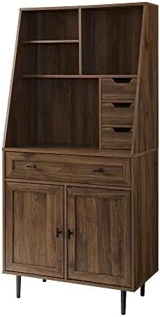 Hutch  Desk with Keyd Drawer Bookshelf Storage Home Office Storage Cabinet, 64 I - £450.50 GBP