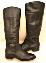 Sam Edelman Knee-High Boots Sz-9.5M Black Leather - £94.15 GBP